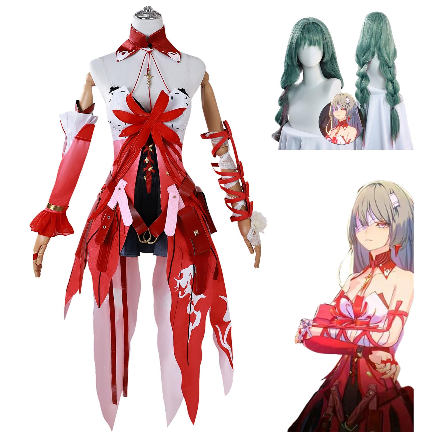 Amazon.co.jp: 鳴潮 フローヴァ コスプレ衣装 ウィッグ付き